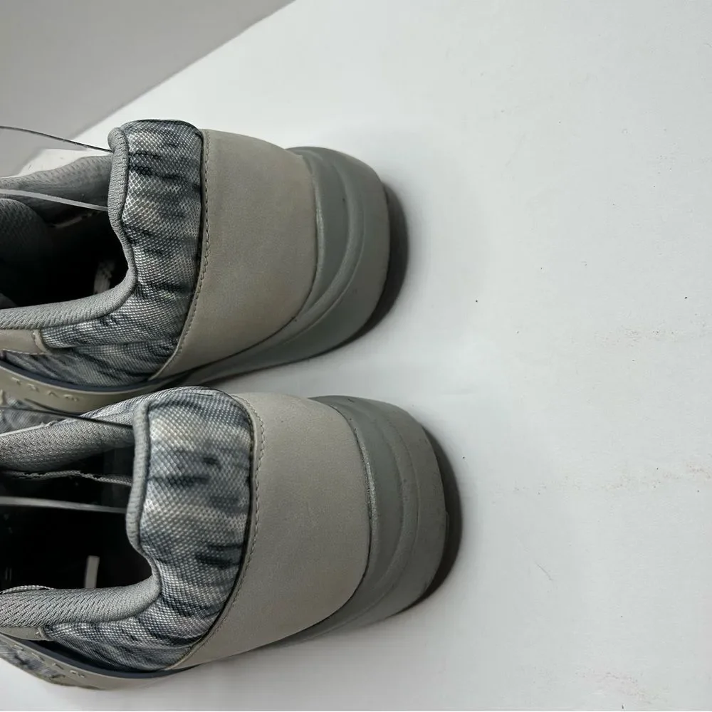 TRAQ Gray and Black Sneakers athletic shoes 39